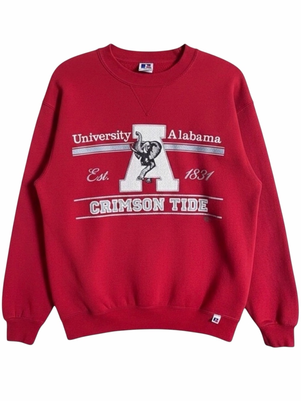 Vintage 90s Russell Athletic Alabama Crimson Tide Sweatshirt Made USA L